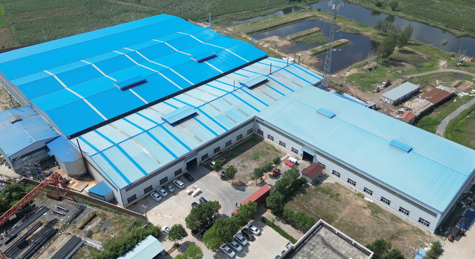 Factory aerial of Hebei Chunda in Yanshan, Hebei.